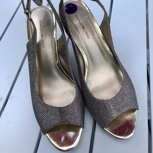 Bandolino Gold/silver Mesh Sandals